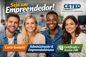 Ceted convoca interessados para curso gratuito de Administração e Empreendedorismo