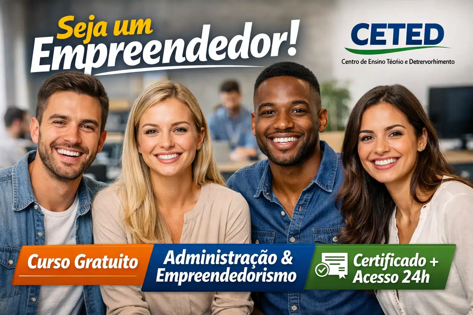 Ceted convoca interessados para curso gratuito de Administração e Empreendedorismo