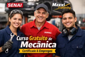 Curso gratuito de mecânica do SENAI com Maxxi Trainning abre vagas com certificado