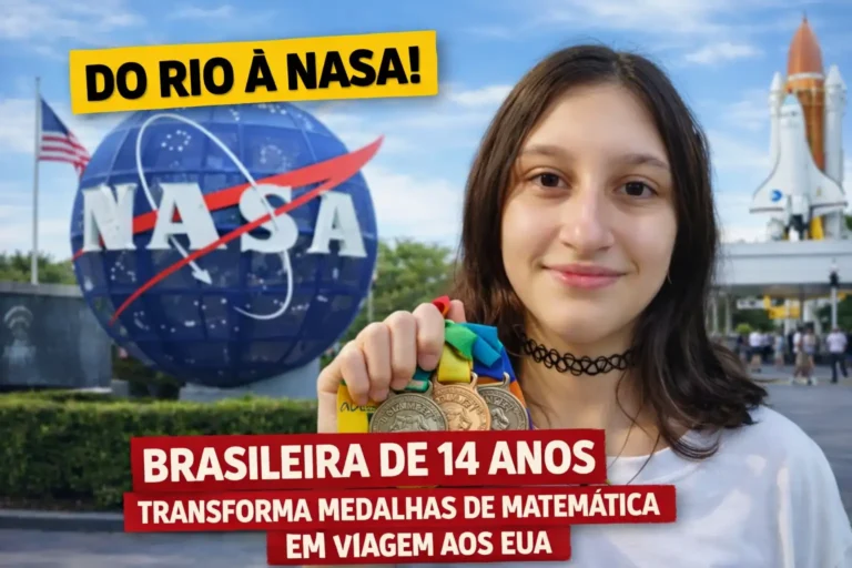 Da escola pública do Rio à Nasa: estudante brasileira de 14 anos transforma medalhas de matemática em viagem aos EUA