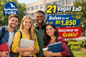 FURG abre 21 vagas em cursos EaD com bolsas de até R$ 1.850