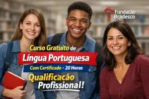 Fundação Bradesco oferece curso gratuito de Língua Portuguesa sem complicações