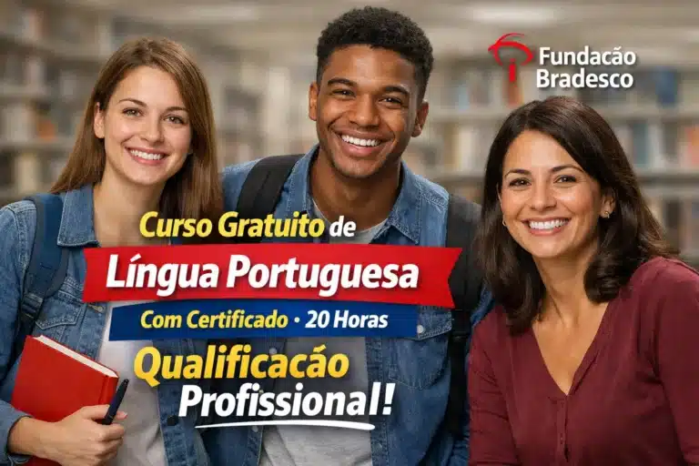 Fundação Bradesco oferece curso gratuito de Língua Portuguesa sem complicações