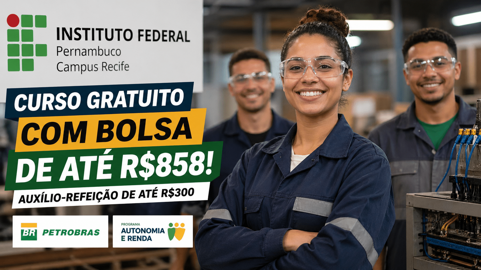 IF e Petrobras abrem curso de qualificação para interessados em ingressar em carreira de sucesso