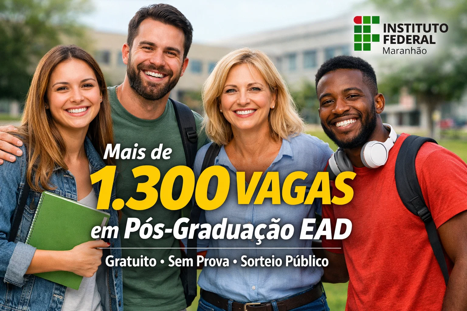 IFMA convoca interessados para mais de 1.300 vagas em especializações EAD gratuitas sem prova e com seleção por sorteio público para começar a estudar em agosto