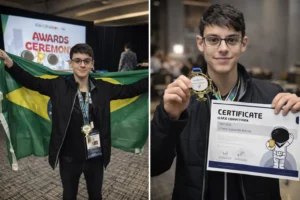 Jovem do Nordeste brilha em olimpíada de astronomia nos EUA e conquista medalha de ouro aos 15 anos com direito até visita na NASA