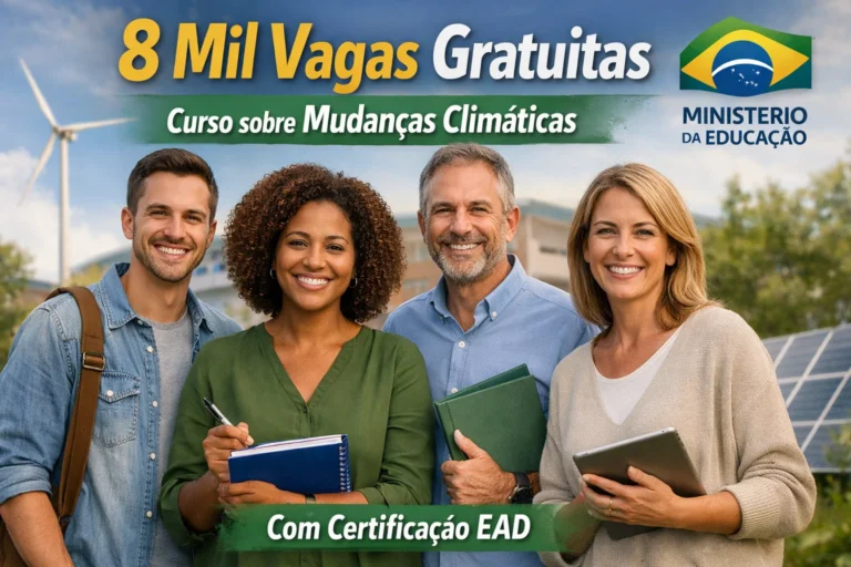 MEC abre 8 mil vagas em curso gratuito para professores sobre mudanças climáticas no ambiente escolar