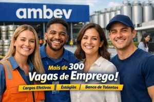 Mais de 300 vagas de emprego na Ambev estão disponíveis no Brasil com cargos efetivos