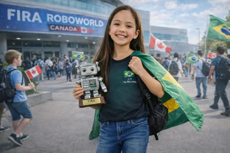Menina de 8 anos conquista vaga em torneio de robótica no Canadá e mobiliza campanha para levar a mãe na viagem internacional