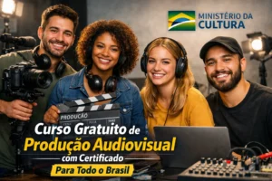 Ministério da Cultura abre curso gratuito online de Produção Audiovisual