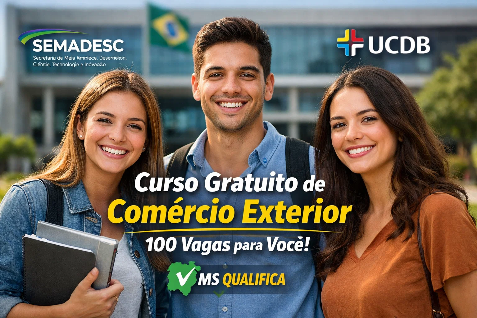 Semadesc abre curso gratuito de extensão em Comércio Exterior