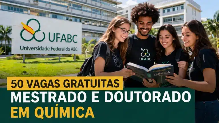 UFABC abre 50 vagas gratuitas para mestrado e doutorado em Química