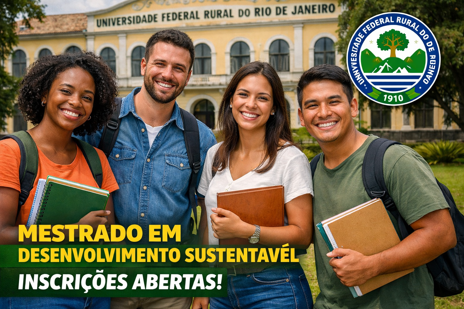UFRRJ abre inscrições para mestrado profissional gratuito em desenvolvimento sustentável