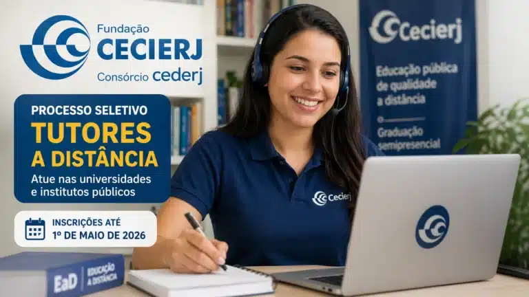 Fundação Cecierj abre contratação de tutores a distância para universidades e institutos