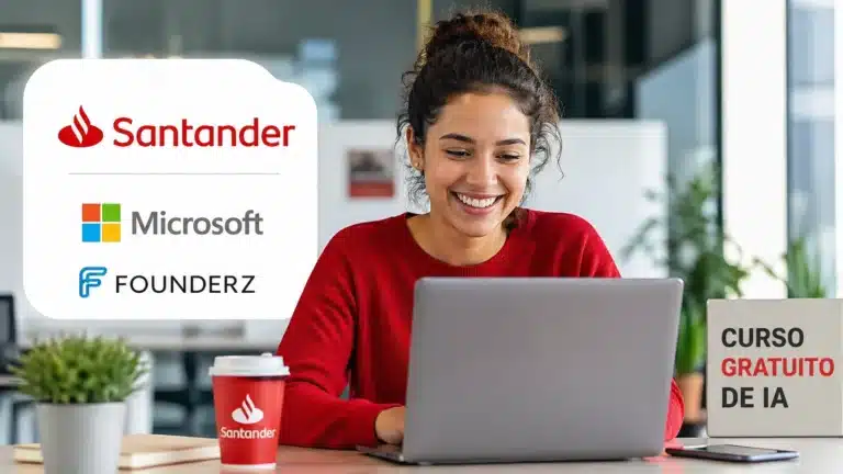 Santander anuncia curso gratuito de IA com prompting responsável em colaboração com Microsoft & Founderz