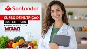 Curso de nutrição gratuito está disponível pelo Santander em parceria com Miami University
