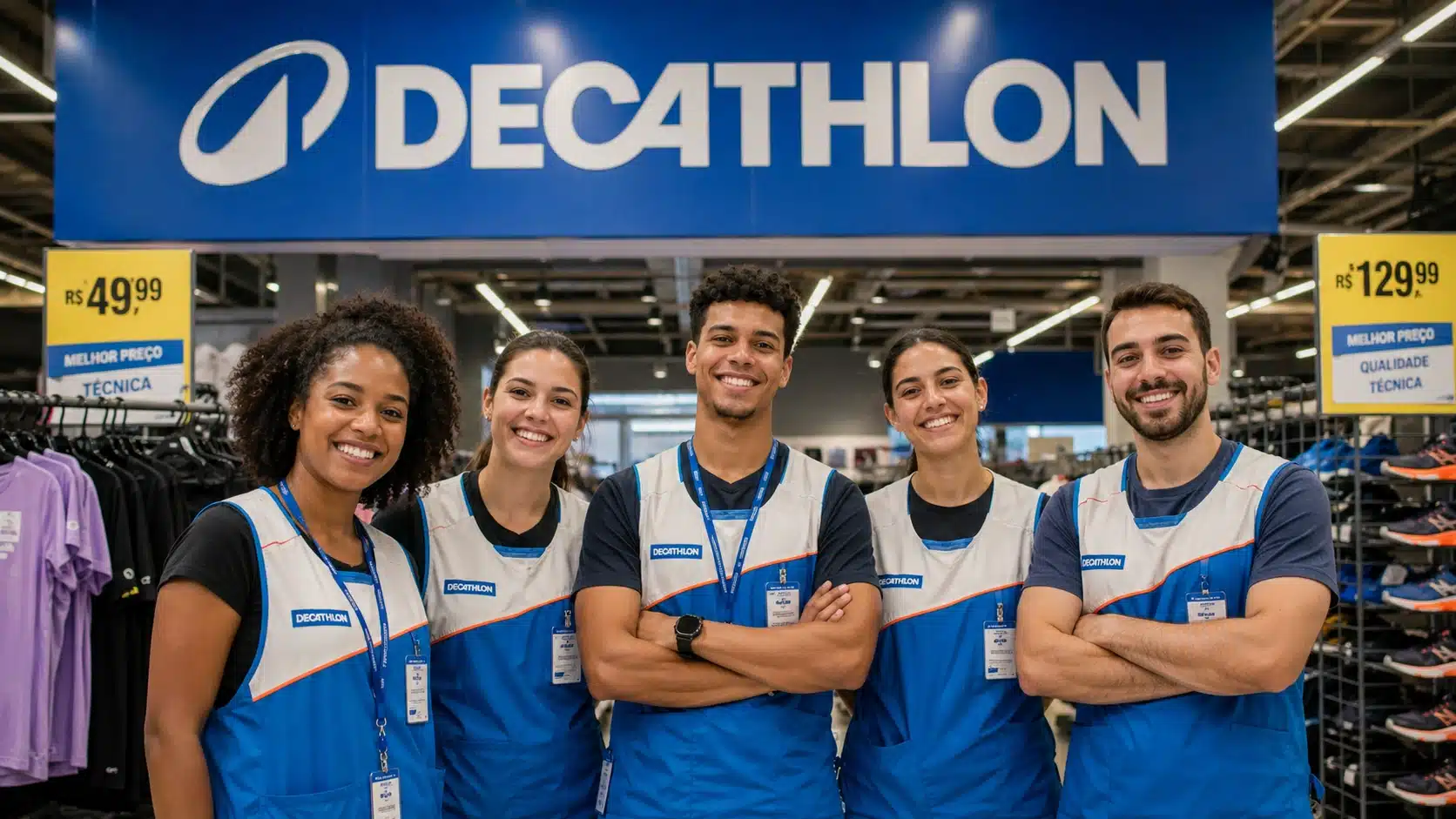 Decathlon, empresa francesa fundada por sete amigos, abre 116 vagas de emprego