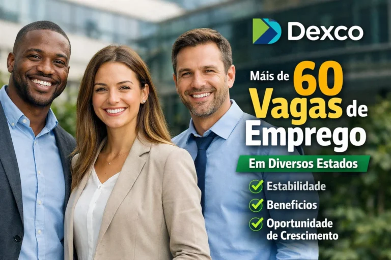 Dexco divulga mais de 60 vagas de emprego em diferentes estados do Brasil