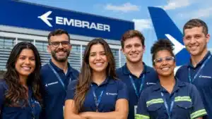 Embraer abre 106 vagas de emprego no Brasil e amplia oportunidades para diferentes áreas