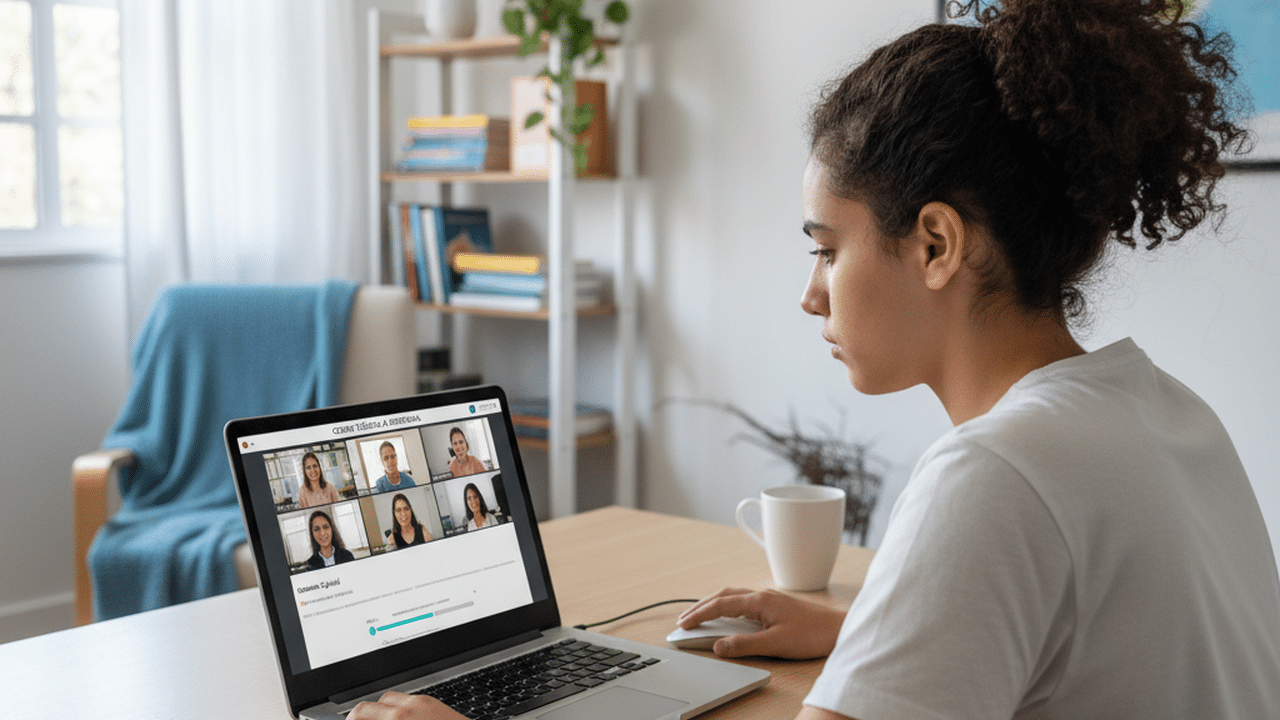 Estudante fazendo curso técnico EAD gratuito do Instituto Federal