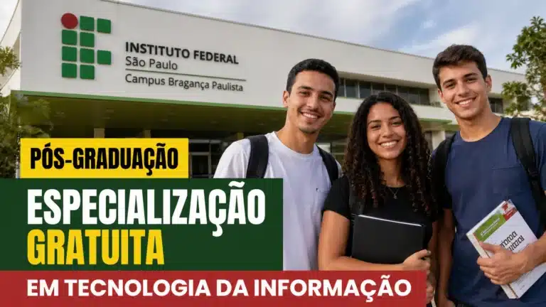IFSP anuncia especialização gratuita em Tecnologia da Informação