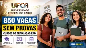 UFCA está convocando interessados em diploma de ensino superior