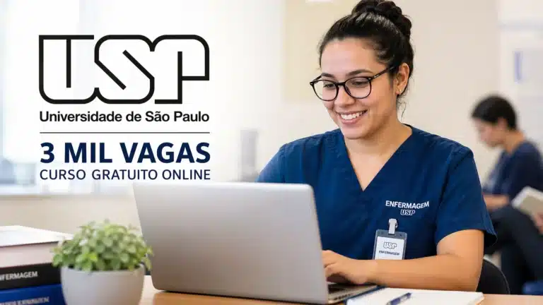 USP abre 3 mil vagas em curso gratuito online na área de enfermagem