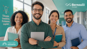 Bernoulli Docentes abre oportunidades na educação com vagas de emprego em banco de talentos para professores em várias regiões do país