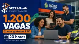 DETRAN-AM abre 1200 vagas em cursos gratuitos EAD da Escola Pública de Trânsito