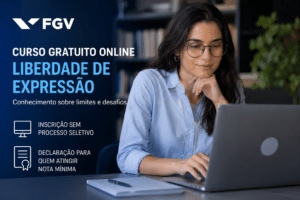 FGV oferece curso gratuito online de Liberdade de Expressão para conhecimento sobre limites e desafios proporcionando inscrição sem processo seletivo