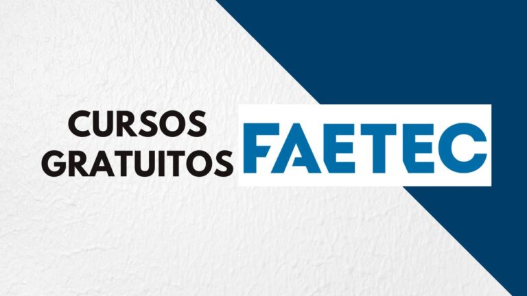 Faetec libera quase 4 mil vagas em cursos gratuitos no Rio de Janeiro e oferece oportunidade de qualificação profissional até 14 de junho