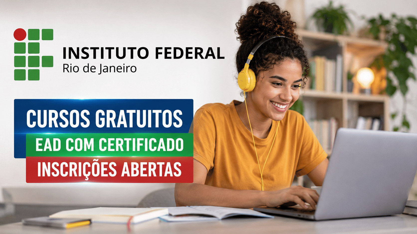 IFRJ abre cursos gratuitos EAD com certificado e capacitação de curta duração sem seleção