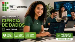 IFSP abre inscrições para especialização EAD gratuita em Ciência de Dados