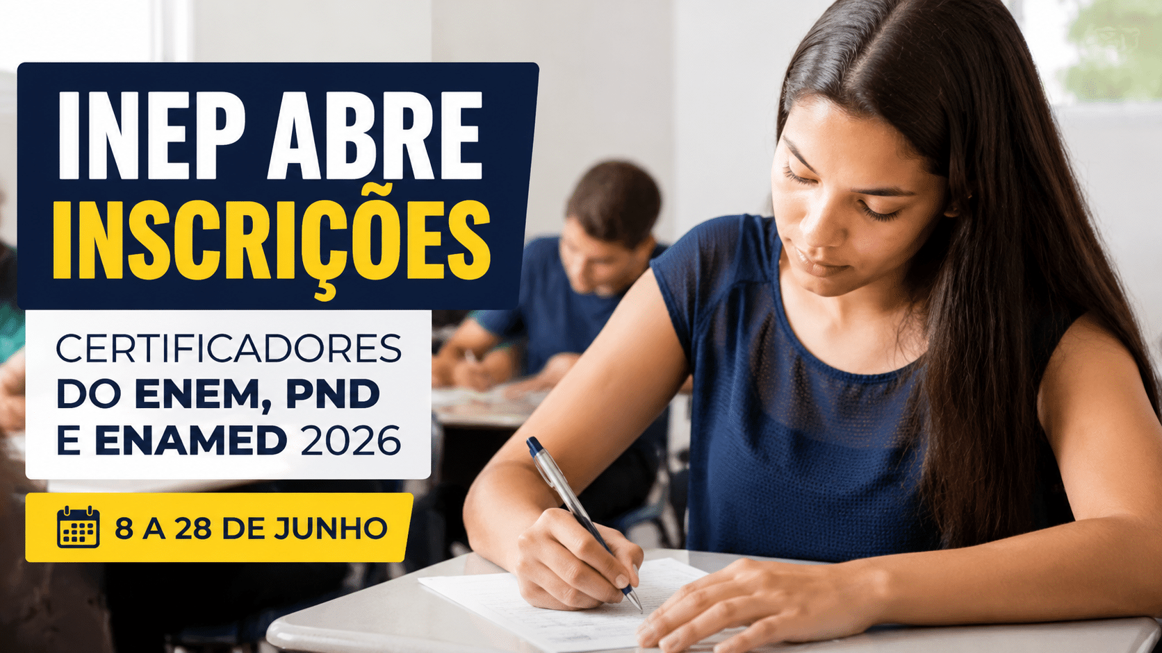 Inep abre inscrições para vagas de Certificadores do Enem, da PND e do Enamed com pagamento diário