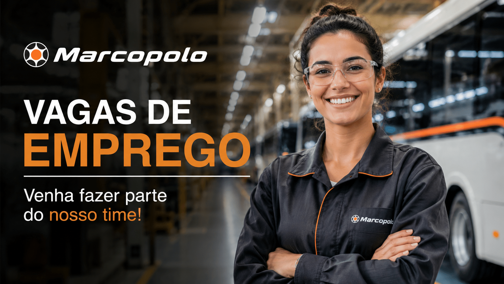 Marcopolo anuncia 72 vagas de emprego com oportunidades em unidades de diversos estados do Brasil para diferentes áreas profissionais