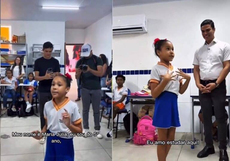 Menina de 10 anos impressiona com fluência em inglês e revela o impacto da 1ª escola bilíngue gratuita do Nordeste na educação infantil