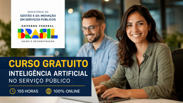 Ministério da Gestão divulga curso gratuito de 155 horas pela Escola Virtual do Governo sobre IA