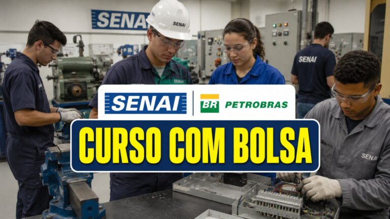 Petrobras e Senai lançam programa com 4 mil vagas gratuitas em cursos técnicos e bolsa de até R$ 858, transformando a qualificação profissional no setor industrial