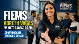 Sistema FIEMS divulga vagas de emprego com diversos benefícios e oportunidades