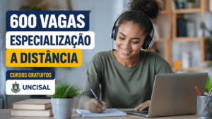 UNCISAL abre 600 vagas em cursos gratuitos de especialização a distância