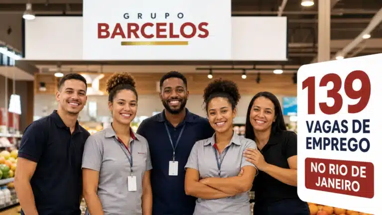 Barcelos anuncia 139 vagas de emprego com oportunidades em diversas regiões do Rio de Janeiro