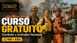 Senasp abre curso gratuito de Prevenção e Combate a Incêndios Florestais pela Rede EAD