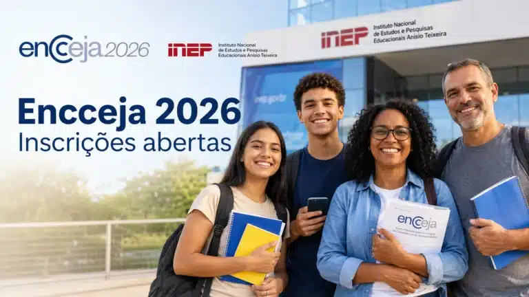 INEP divulga Encceja 2026 para concluir ensino fundamental ou médio