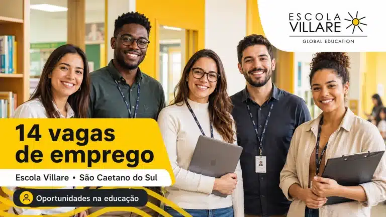 Escola Villare abre vagas de emprego na área de educação para quem busca oportunidades promissoras em São Paulo