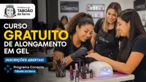 Programa Conecta divulga curso gratuito de alongamento em gel para quem quer fazer parte do setor de estética