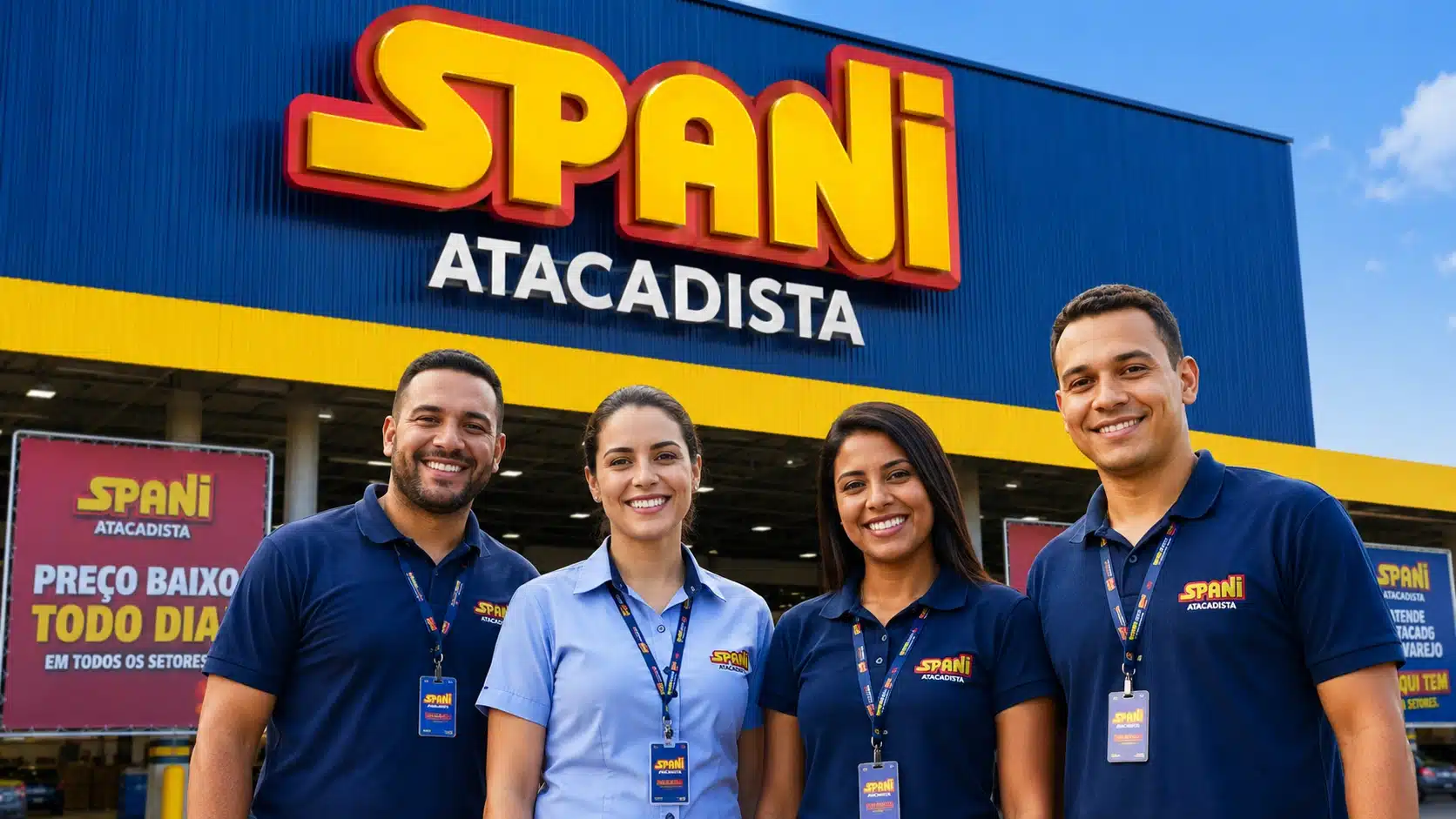 Spani Atacadista abre 124 vagas de emprego em lojas e áreas administrativas em dois estados