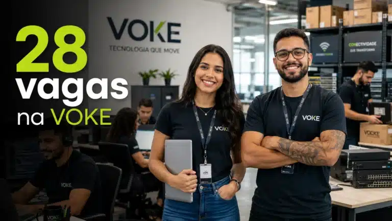 VOKE anuncia vagas de emprego com oportunidades remotas, híbridas e presenciais em vários estados do país