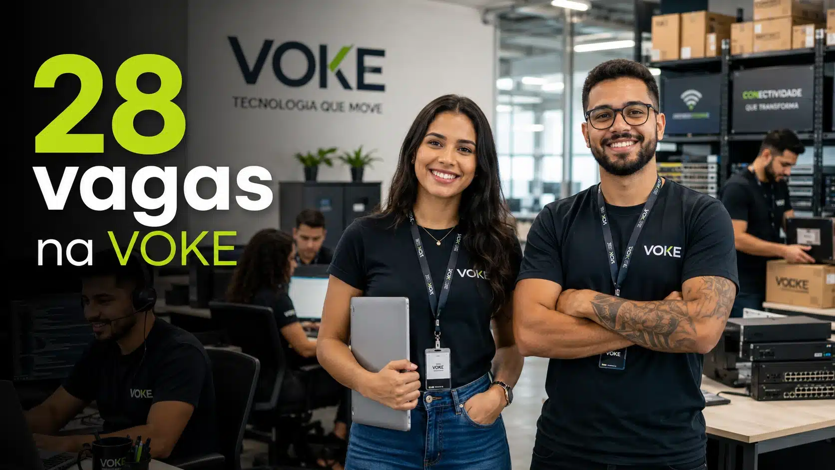 VOKE anuncia vagas de emprego com oportunidades remotas, híbridas e presenciais em vários estados do país
