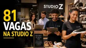 Studio Z anuncia 81 vagas de emprego em lojas, áreas administrativas