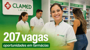 CLAMED anuncia 207 vagas de emprego efetivas em farmácias e e-commerce no Sul do país